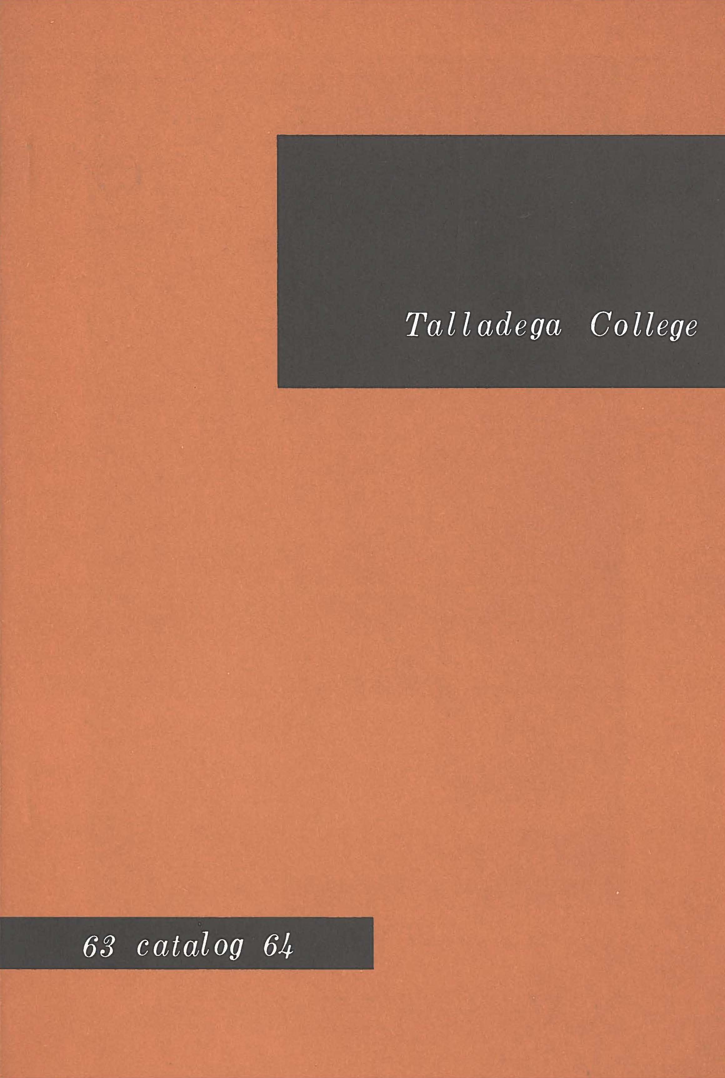 Talladega College Catalog 1963-1964