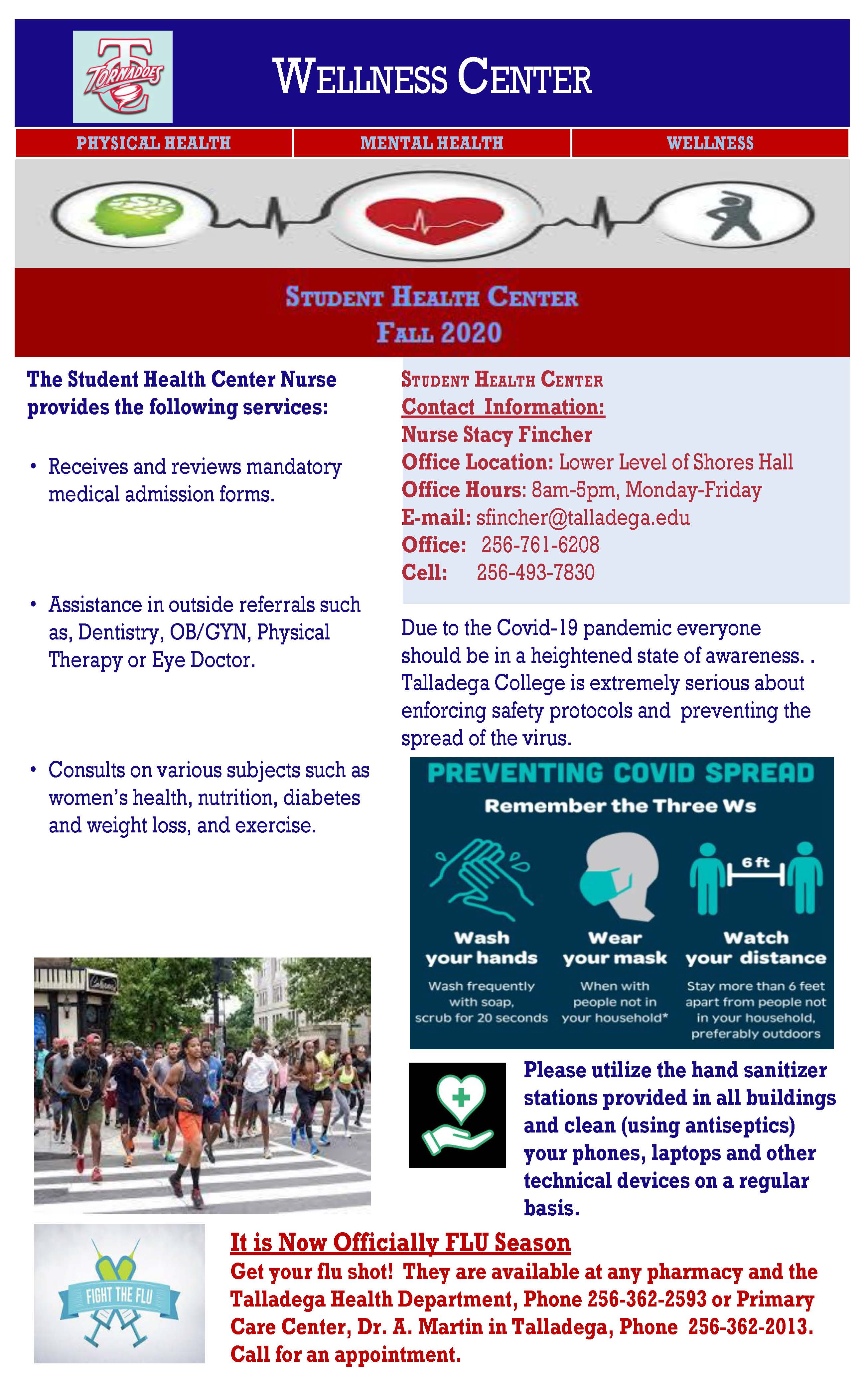 WELLNESS CENTER flyer