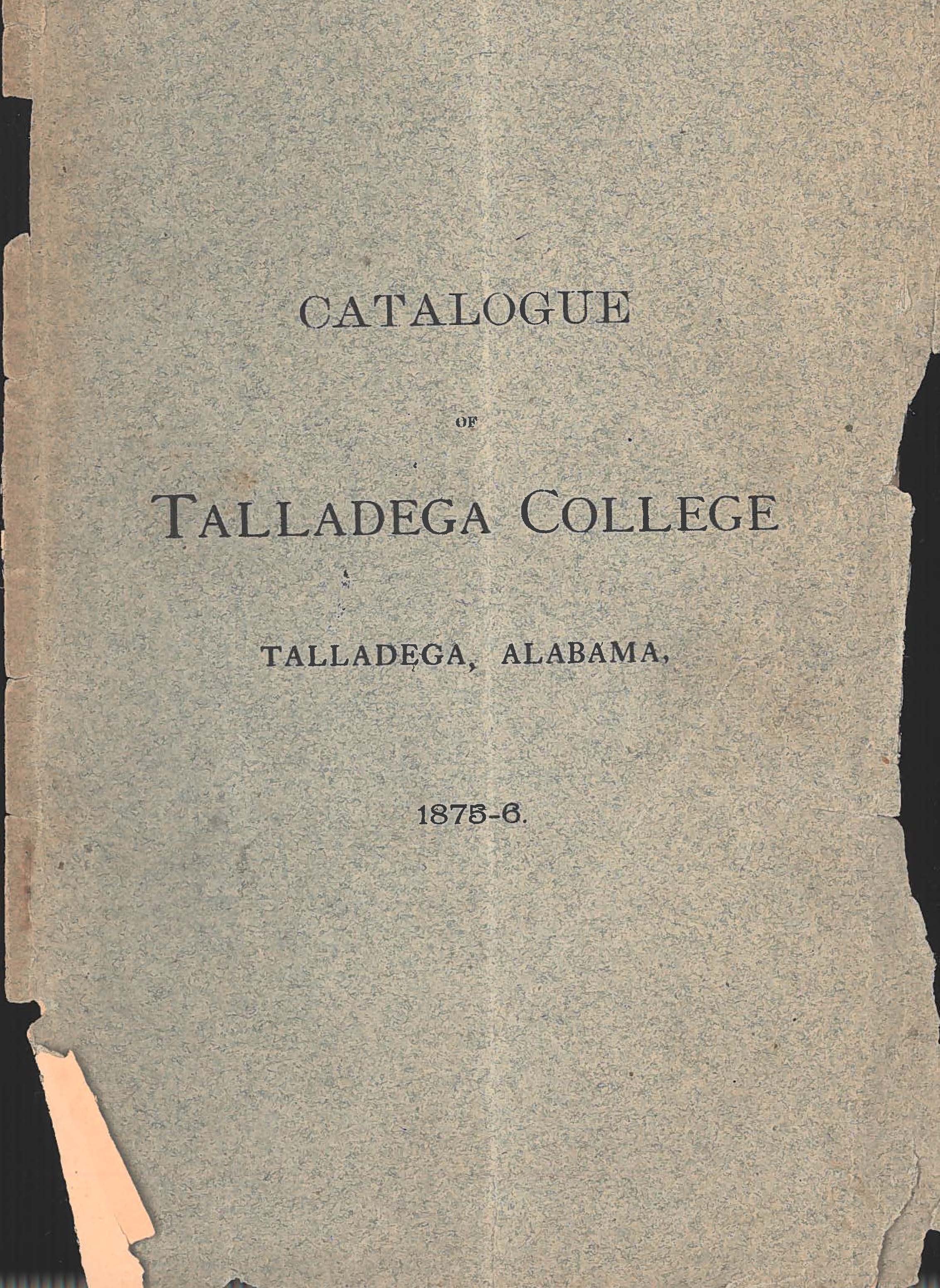 Talladega College Catalog 1875-1876