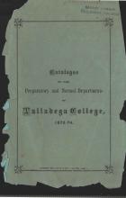 Talladega College Catalog 1873-1874