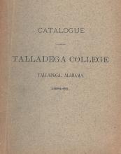 Talladega College Catalog 1884-1885