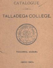 Talladega College Catalog 1900-1901