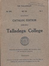 Talladega College Catalog 1910-1911