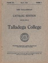 Talladega College Catalog 1913-1914