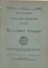 Talladega College Catalog 1917-1918