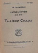 Talladega College Catalog 1918-1919