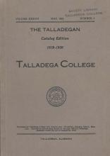 Talladega College Catalog 1919-1920