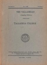 Talladega College Catalog 1922-1923