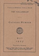 Talladega College Catalog 1925