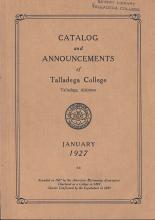 Talladega College Catalog 1927