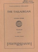 Talladega College Catalog 1931