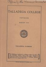 Talladega College Catalog 1938