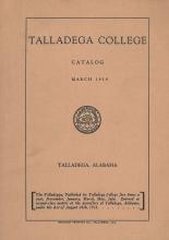 Talladega College Catalog 1939