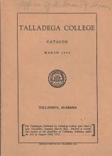 Talladega College Catalog 1940